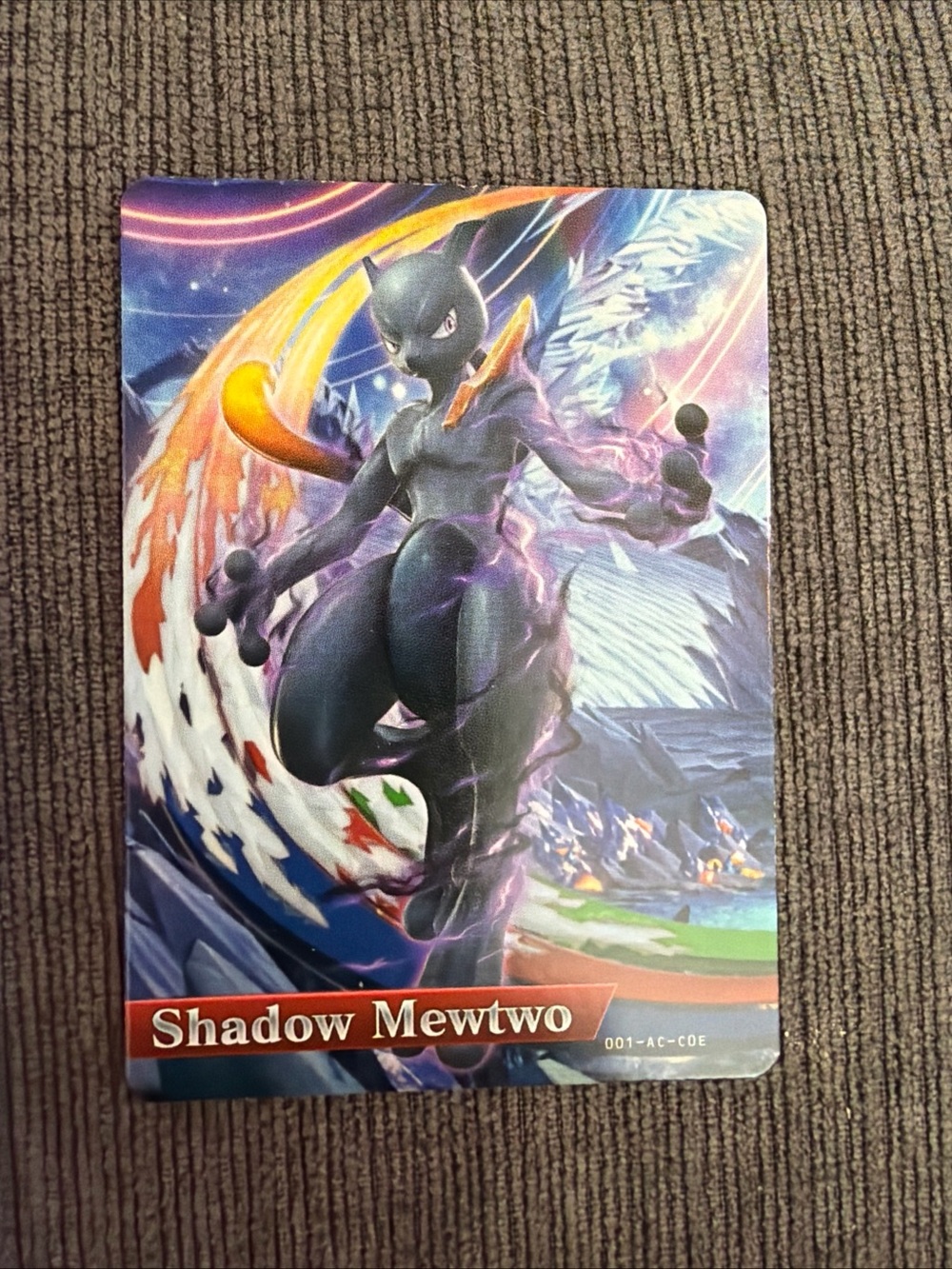 Shadow Mewtwo Pokken Tournament Amiibo Card